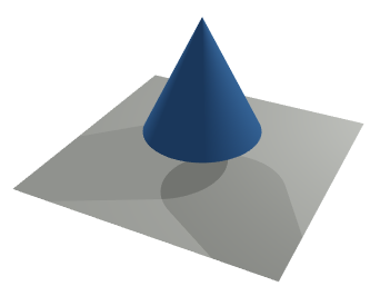 Cone with shadows