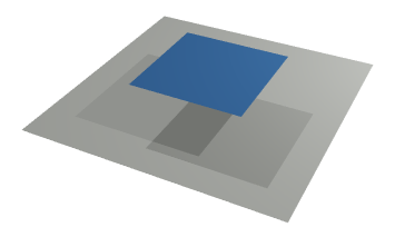 Quad with shadows