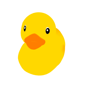 Textured color duckling