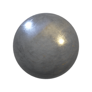 Sphere with textured roughness